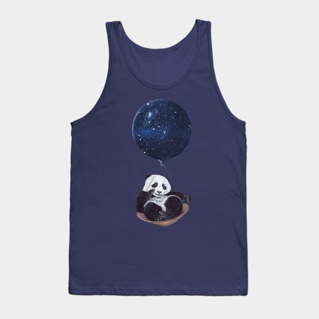 Space Panda Tank Top by ruta13art